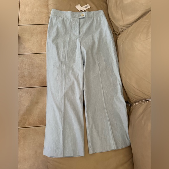 ELIE TAHARI The Serena Wide-Leg Linen Blend Pants - Picture 7 of 17